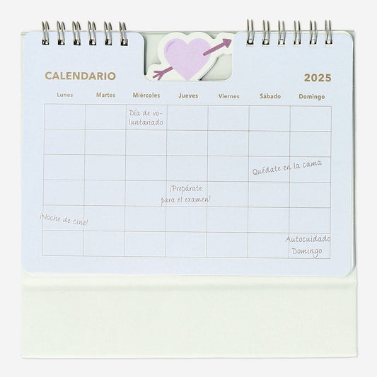 Desk Planner with Heart - Spanish