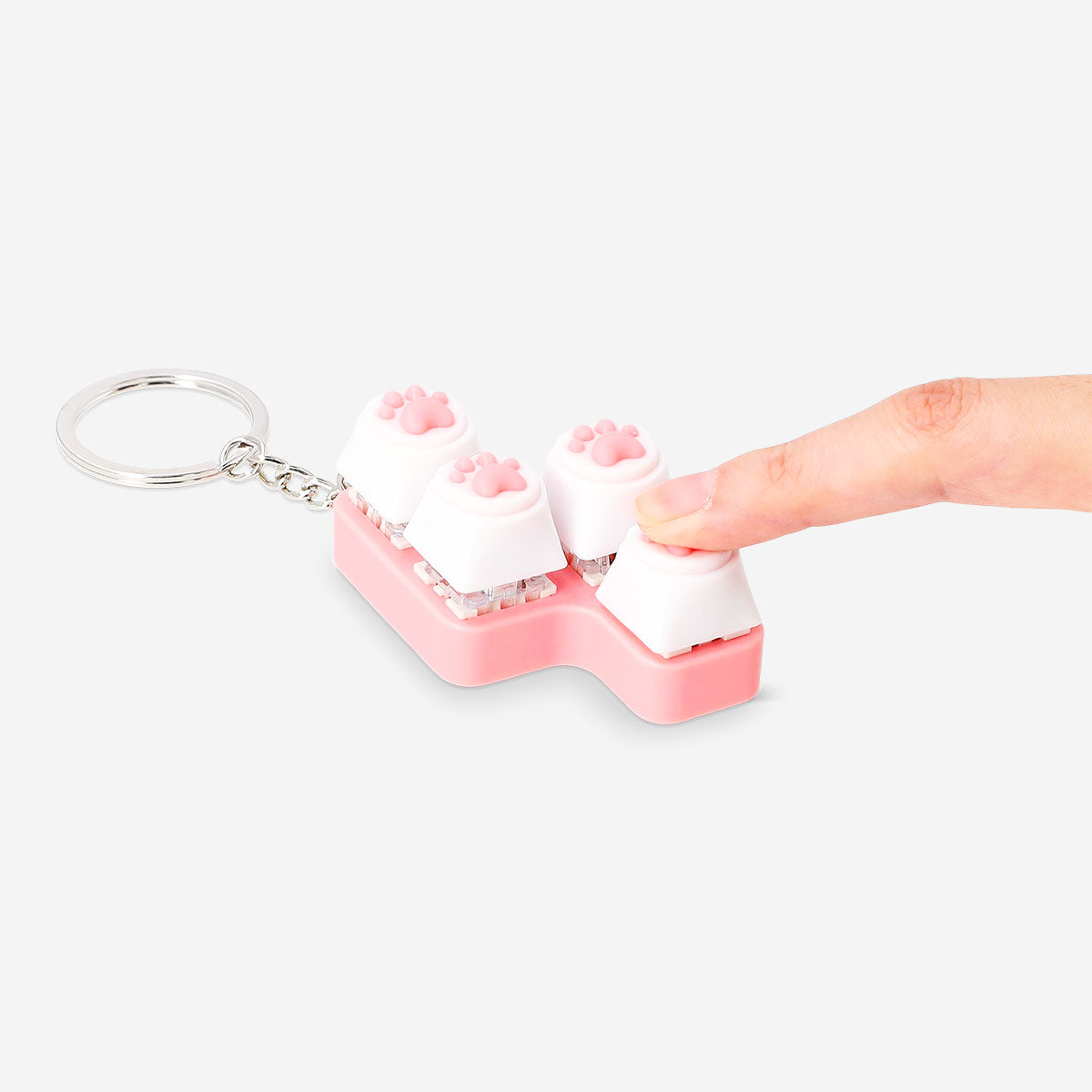 Flying Tiger Copenhagen clicking keyring toy with paw design, a fun gadget for key organization and playful accessories.