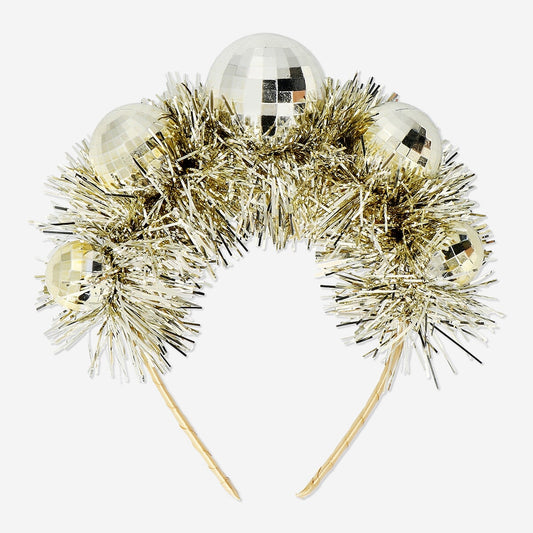 Disco ball hairband for adults