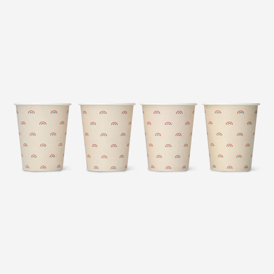 Disposable paper cups. 8 pcs