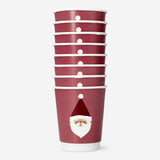 Disposable Paper Cups with Santa - 8 pcs Party Flying Tiger Copenhagen 