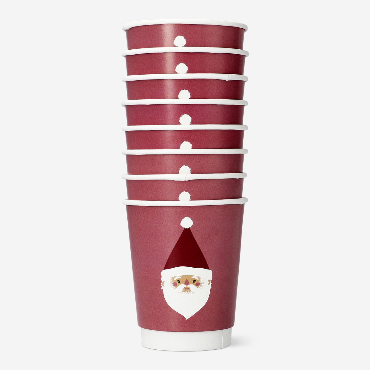 Disposable Paper Cups with Santa - 8 pcs Party Flying Tiger Copenhagen 