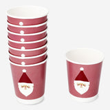 Disposable Paper Cups with Santa - 8 pcs Party Flying Tiger Copenhagen 