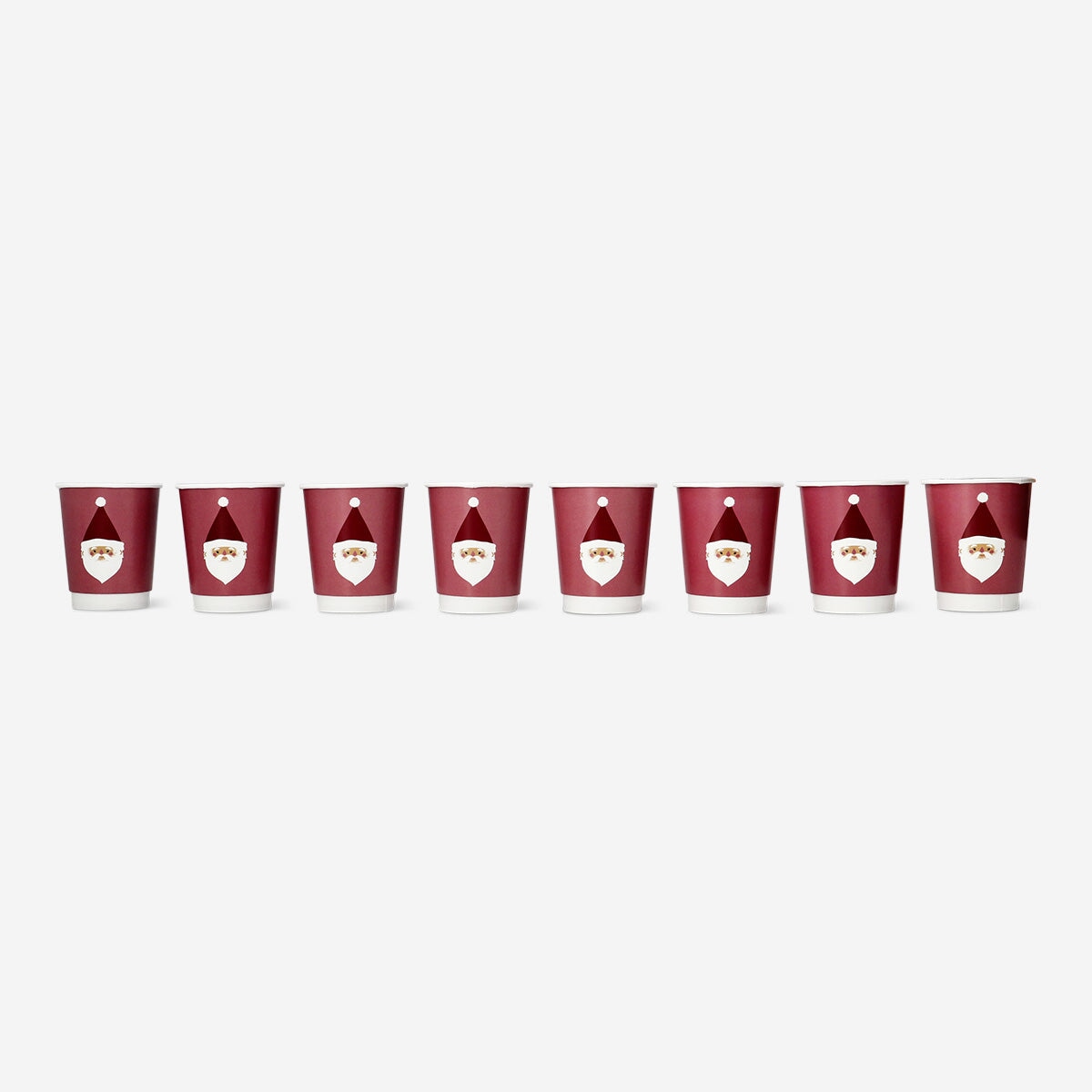 Disposable Paper Cups with Santa - 8 pcs Party Flying Tiger Copenhagen 