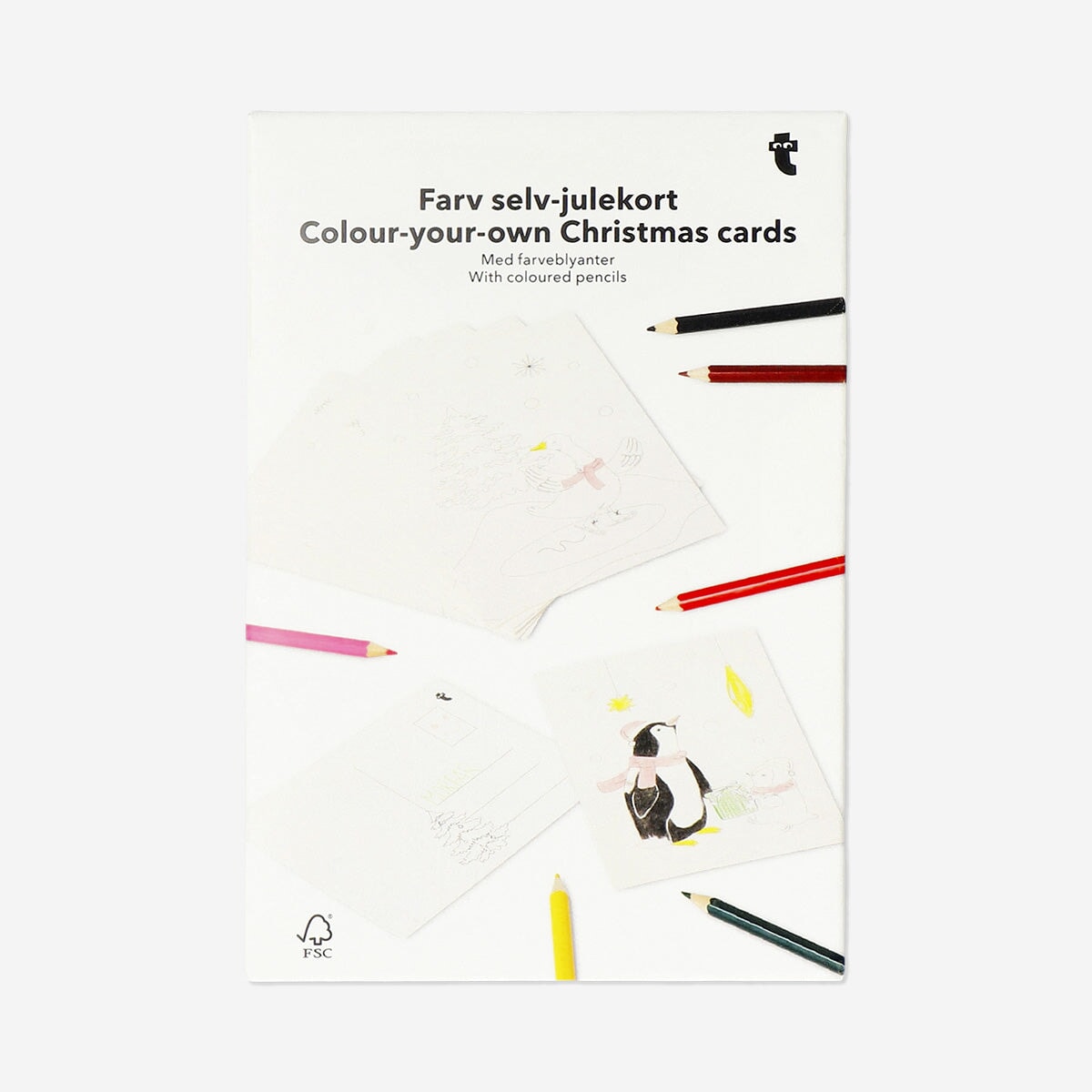 DIY Christmas cards with coloured pencils Hobby Flying Tiger Copenhagen 