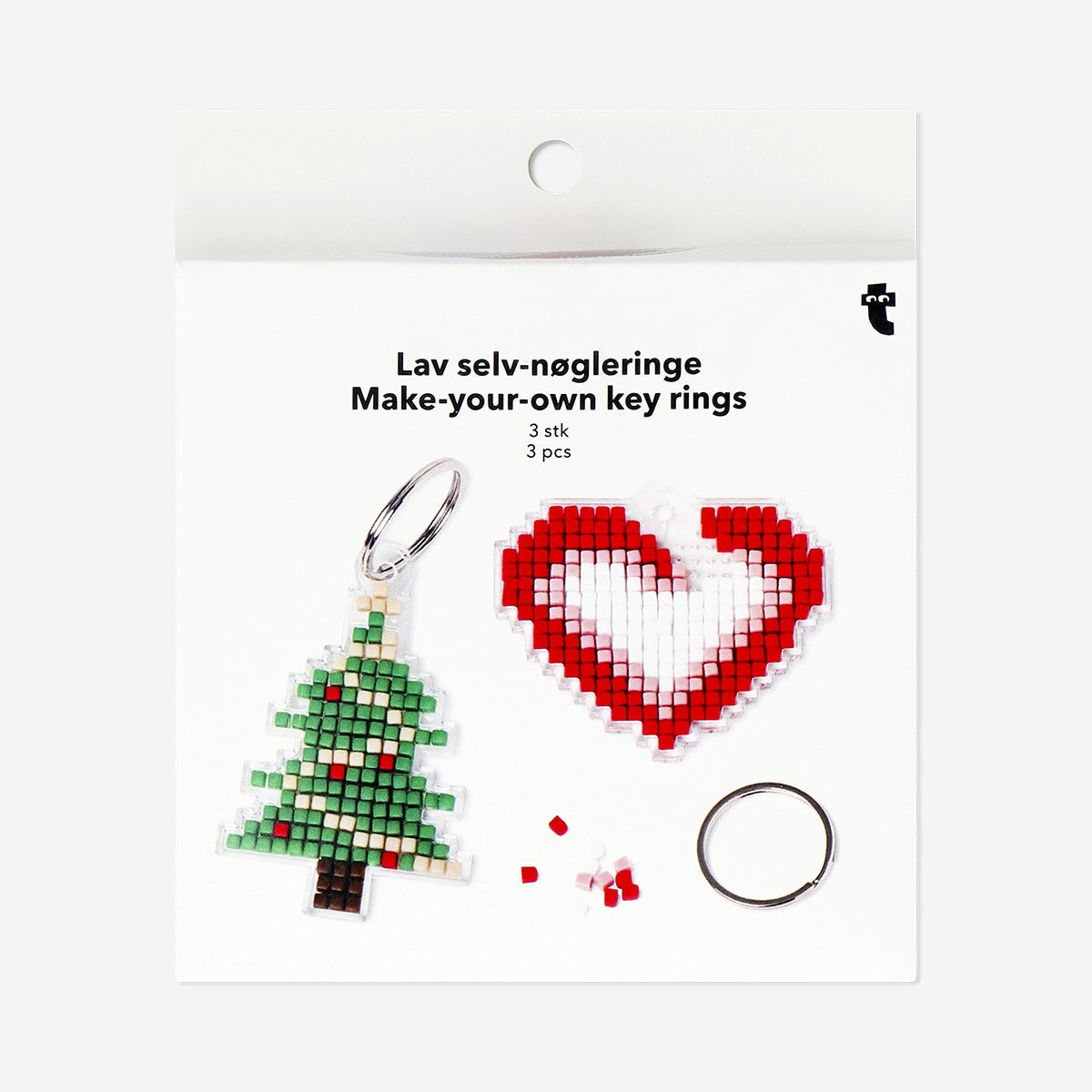 DIY Christmas key rings - 3 pcs Hobby Flying Tiger Copenhagen 