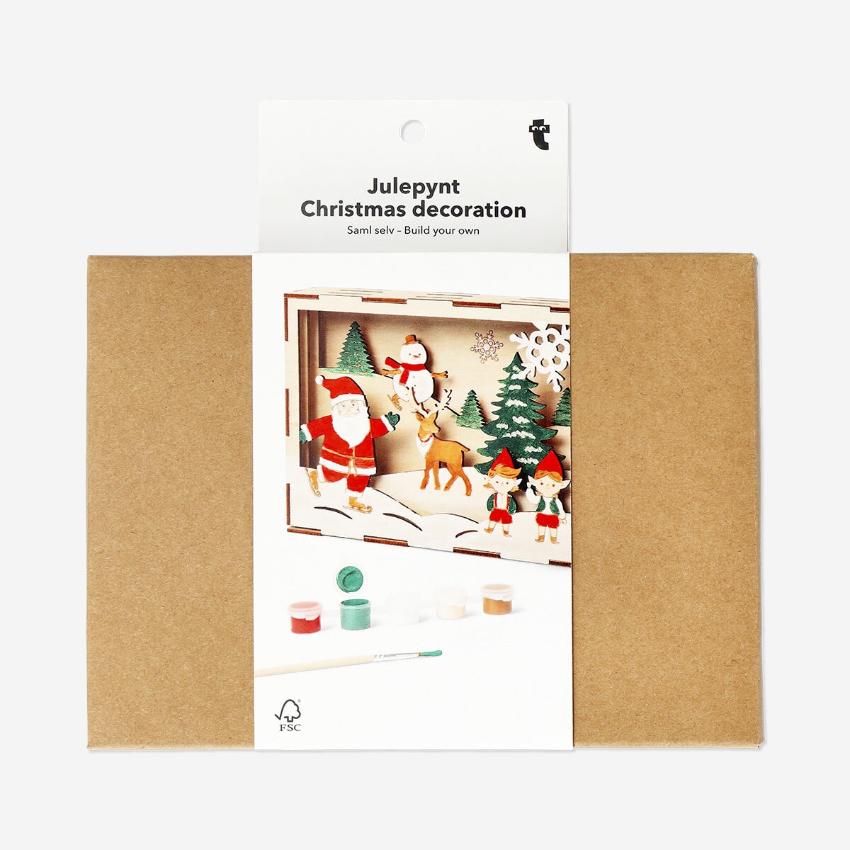 DIY Christmas scene with paint Hobby Flying Tiger Copenhagen 