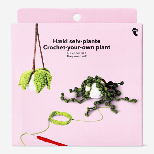 DIY crochet hanging plant kit