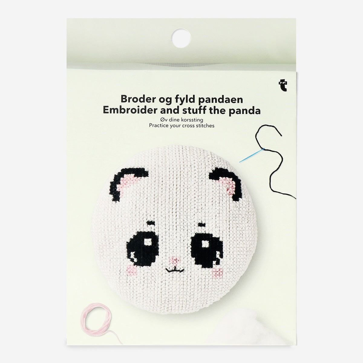 DIY cross stitch panda pillow Hobby Flying Tiger Copenhagen 