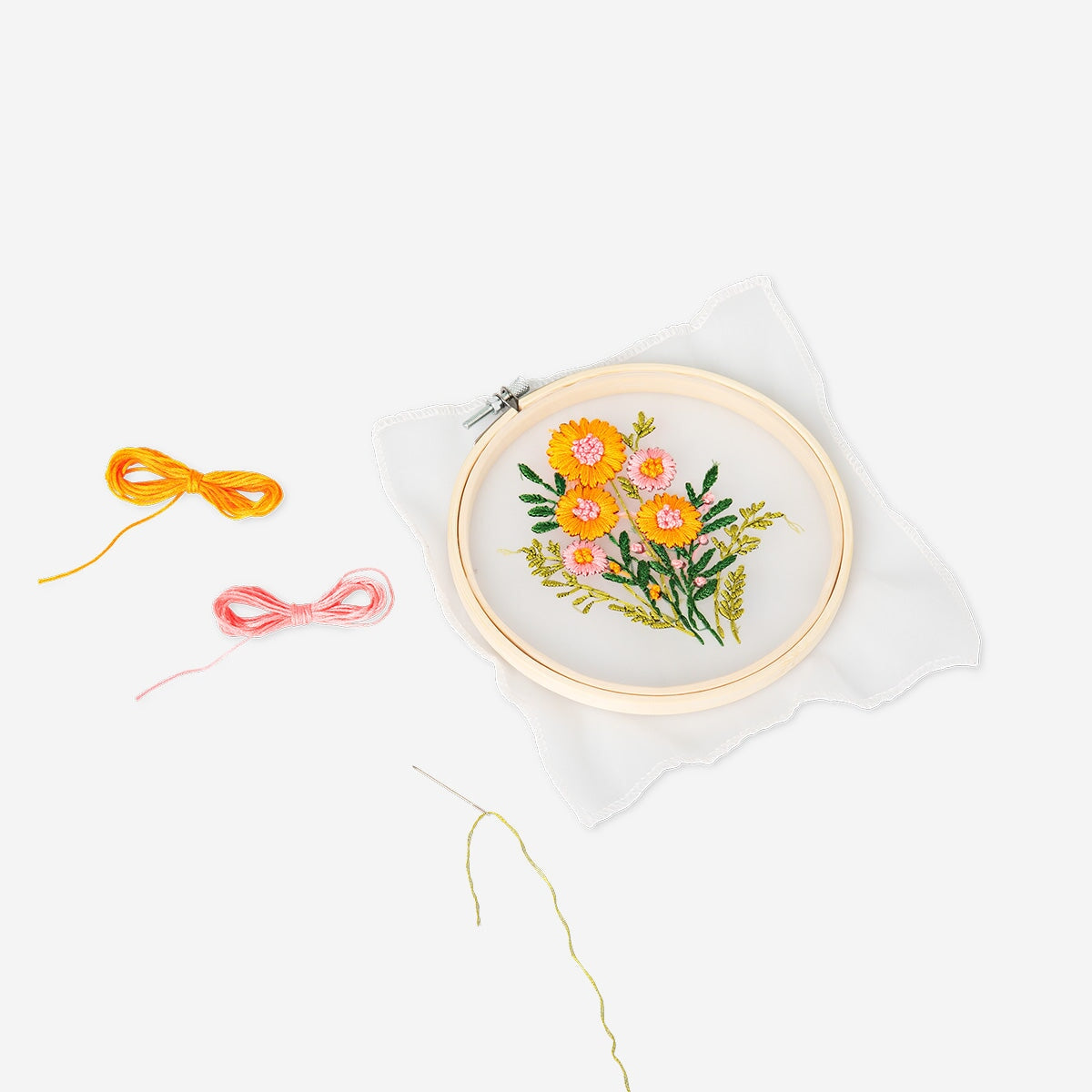 DIY embroidery flowers kit Hobby Flying Tiger Copenhagen 