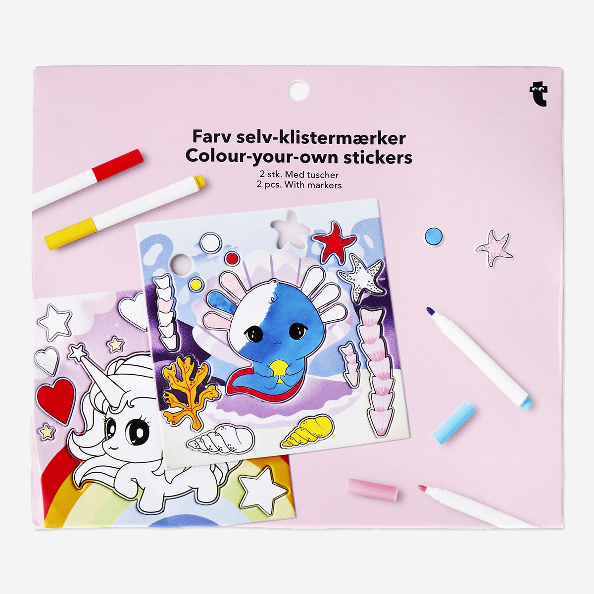 DIY puffy stickers with markers Hobby Flying Tiger Copenhagen 