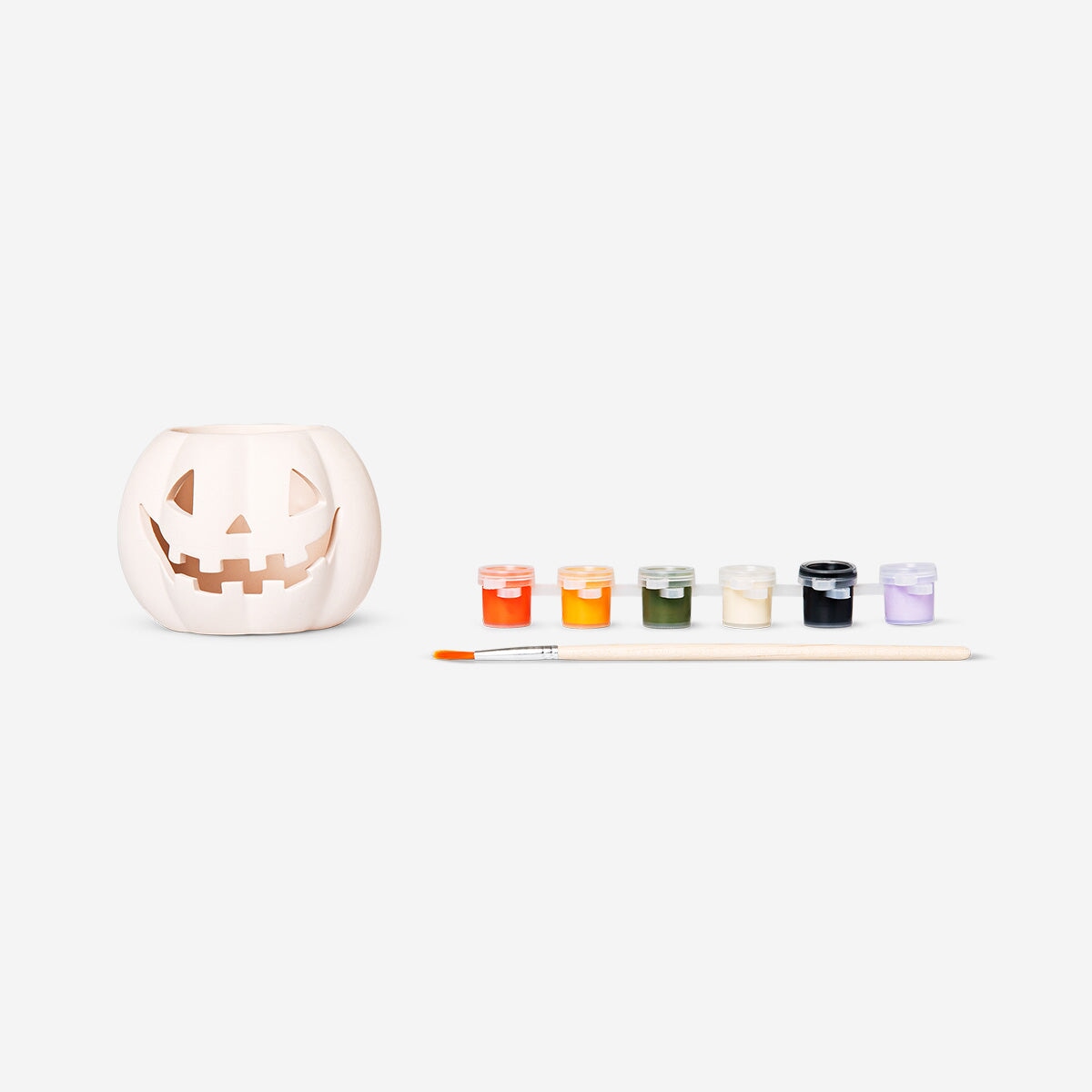 DIY Pumpkin Tealight Holder with Paint and Brush Hobby Flying Tiger Copenhagen 