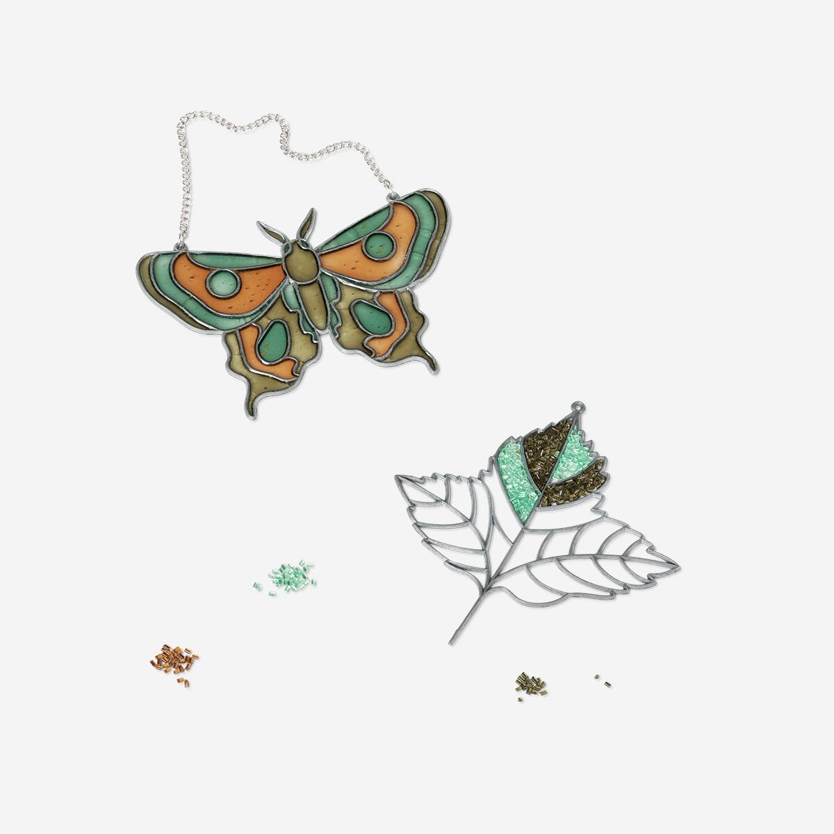 DIY stained glass decorations hobby Flying Tiger Copenhagen 