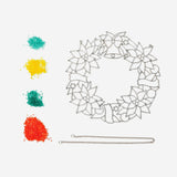 DIY stained glass hanging wreath Hobby Flying Tiger Copenhagen 