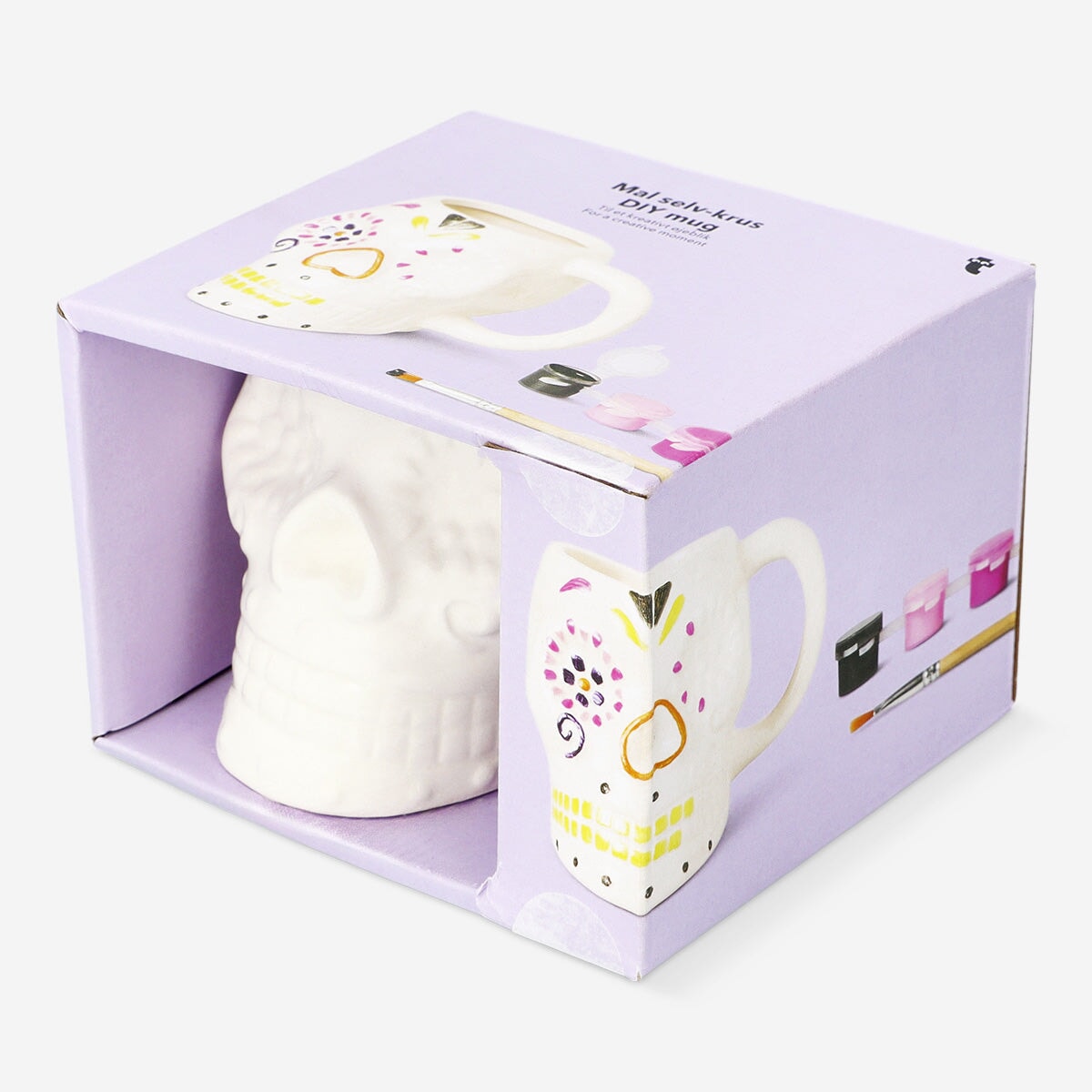 DIY Sugar Skull Mug - with Paint and Brush Hobby Flying Tiger Copenhagen 