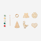 DIY wooden Christmas ornaments - 5 pcs Hobby Flying Tiger Copenhagen 