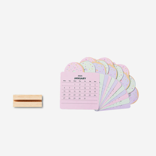 Donut Desk Calendar - English