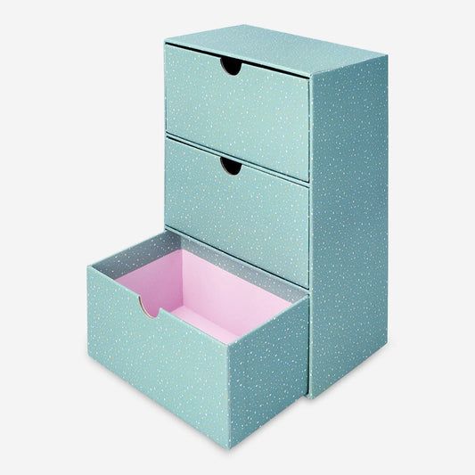 Gestippelde bureau-organizer