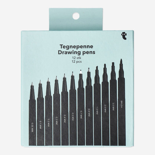 Drawing and Calligraphy Pens - 12 pcs