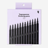 Drawing and calligraphy pens - 12 pcs Office Flying Tiger Copenhagen 