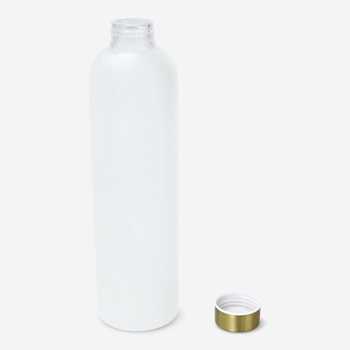 Drinking bottle with gold lid - 1 L Kitchen Flying Tiger Copenhagen 