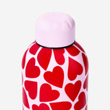 Drinking bottle with hearts - 500 ml Kitchen Flying Tiger Copenhagen 