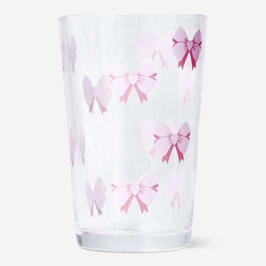 Drinking glass with bows