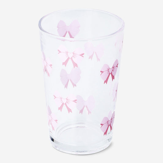 Drinking glass with bows