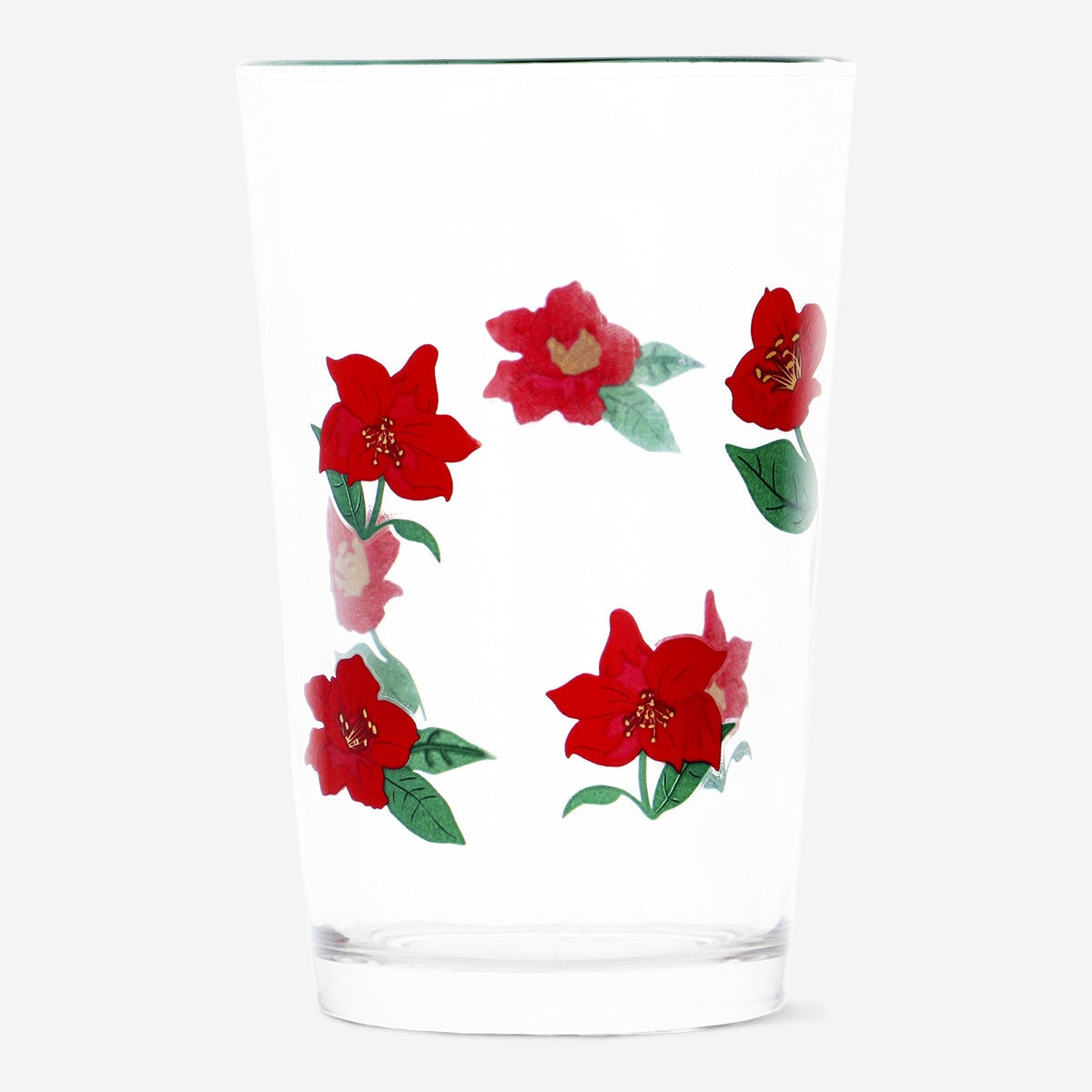 Drinking Glass with Christmas Flower Kitchen Flying Tiger Copenhagen 