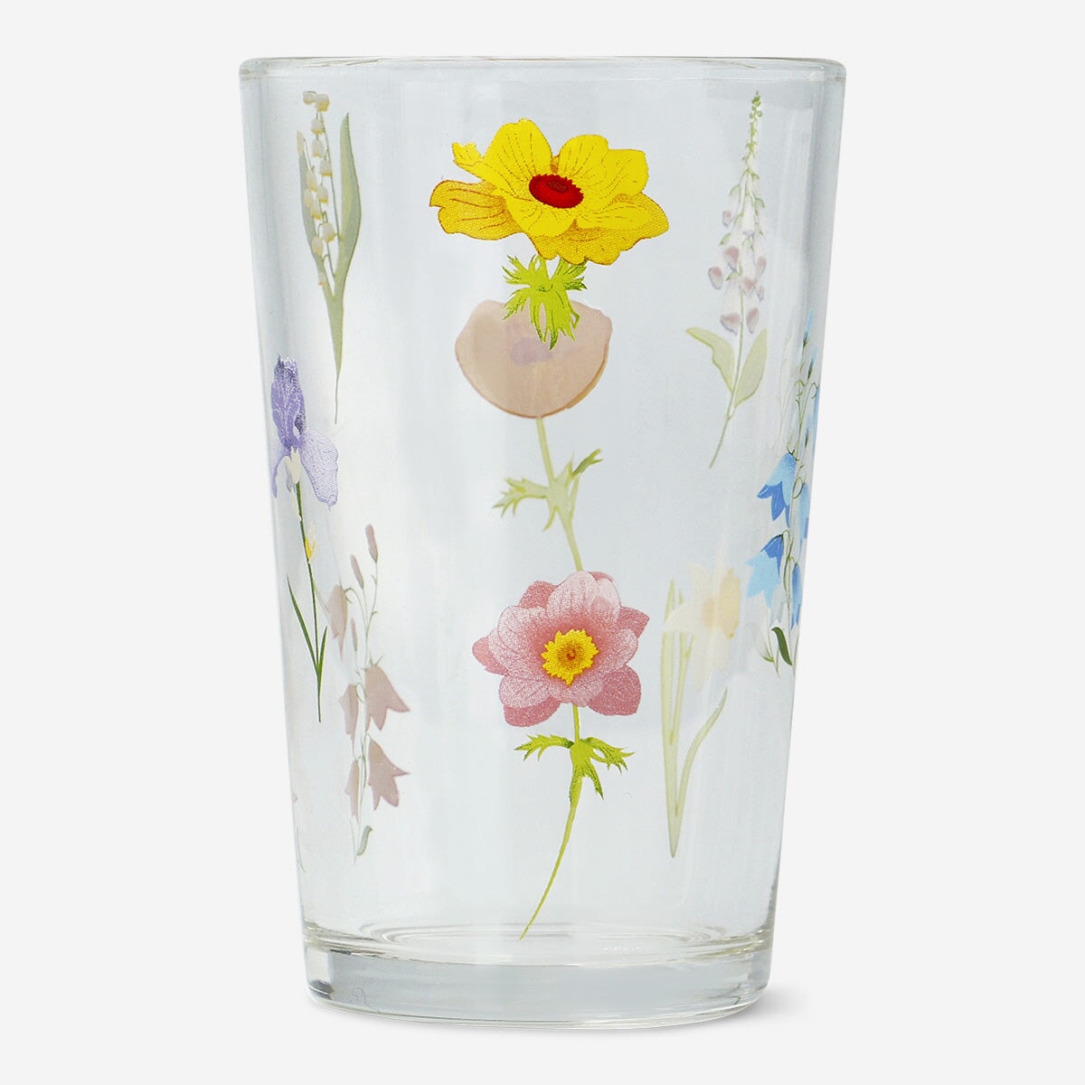 Drinking glass with flowers - 220 ml Kitchen Flying Tiger Copenhagen 