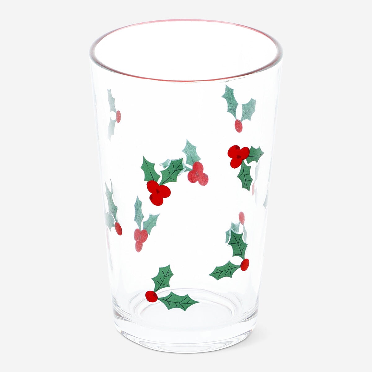 Drinking Glass with Holly Pattern Kitchen Flying Tiger Copenhagen 