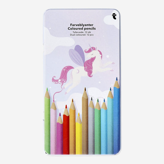 Crayons de couleur Dual - 12 pcs