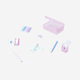 Pink stationery kit - 7 pcs