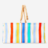 Gestreifter Picknickkorb aus Stoff - 28x39 cm