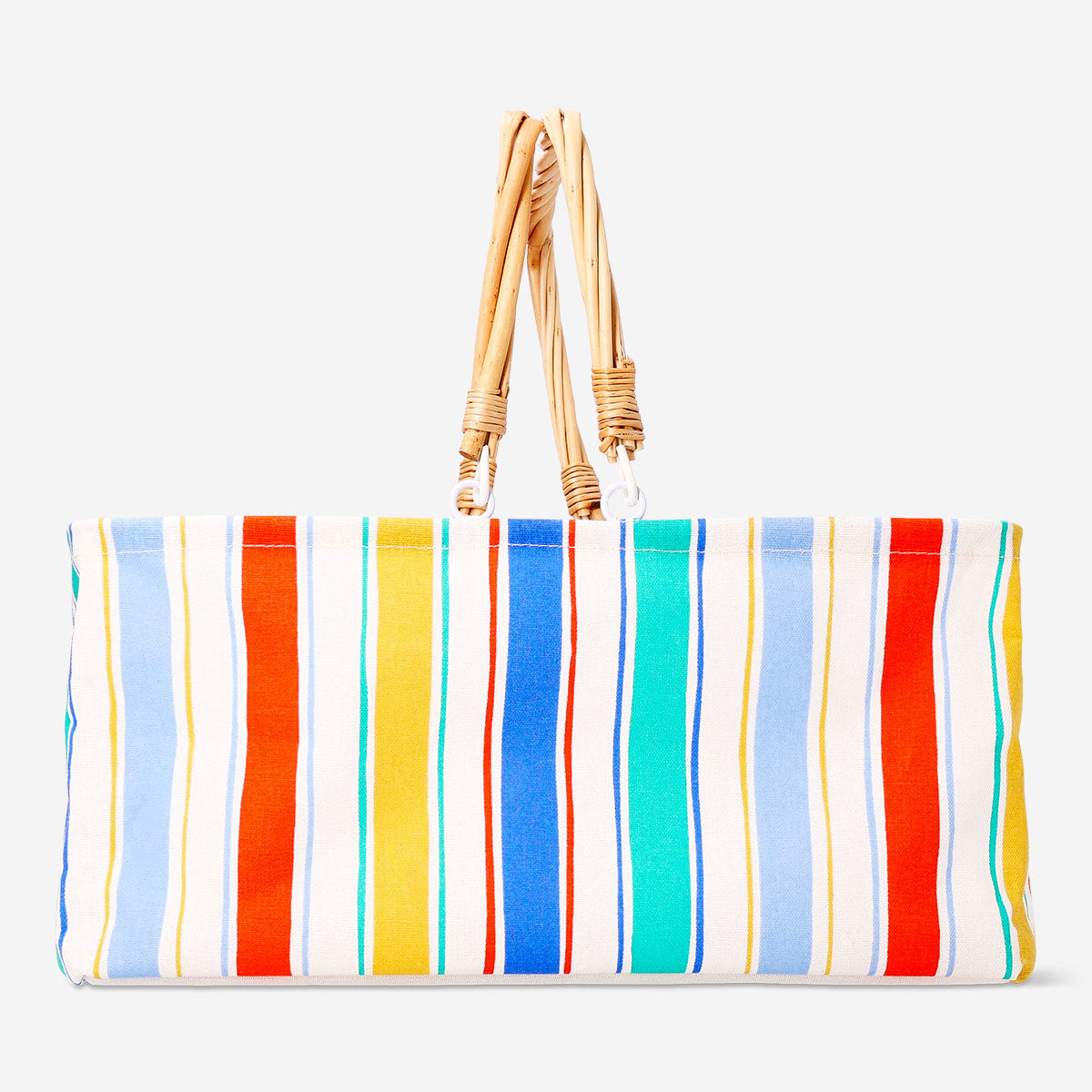 Gestreifter Picknickkorb aus Stoff - 28x39 cm