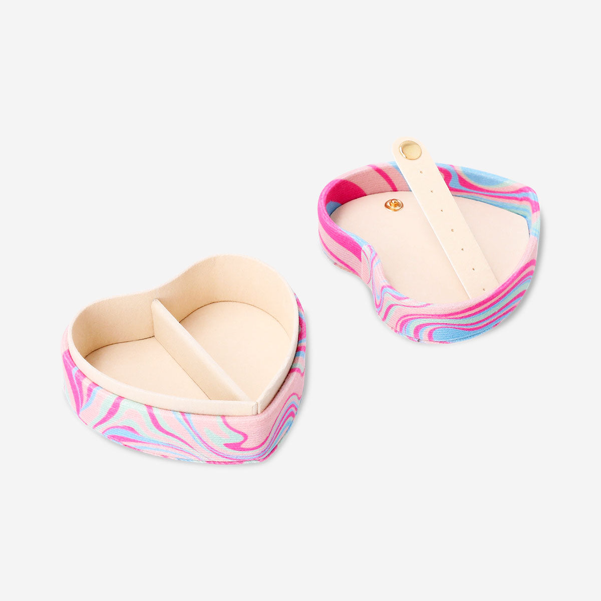 Marble heart-shaped jewelry box from Flying Tiger Copenhagen, featuring a smooth marble finish and elegant design for home decor.