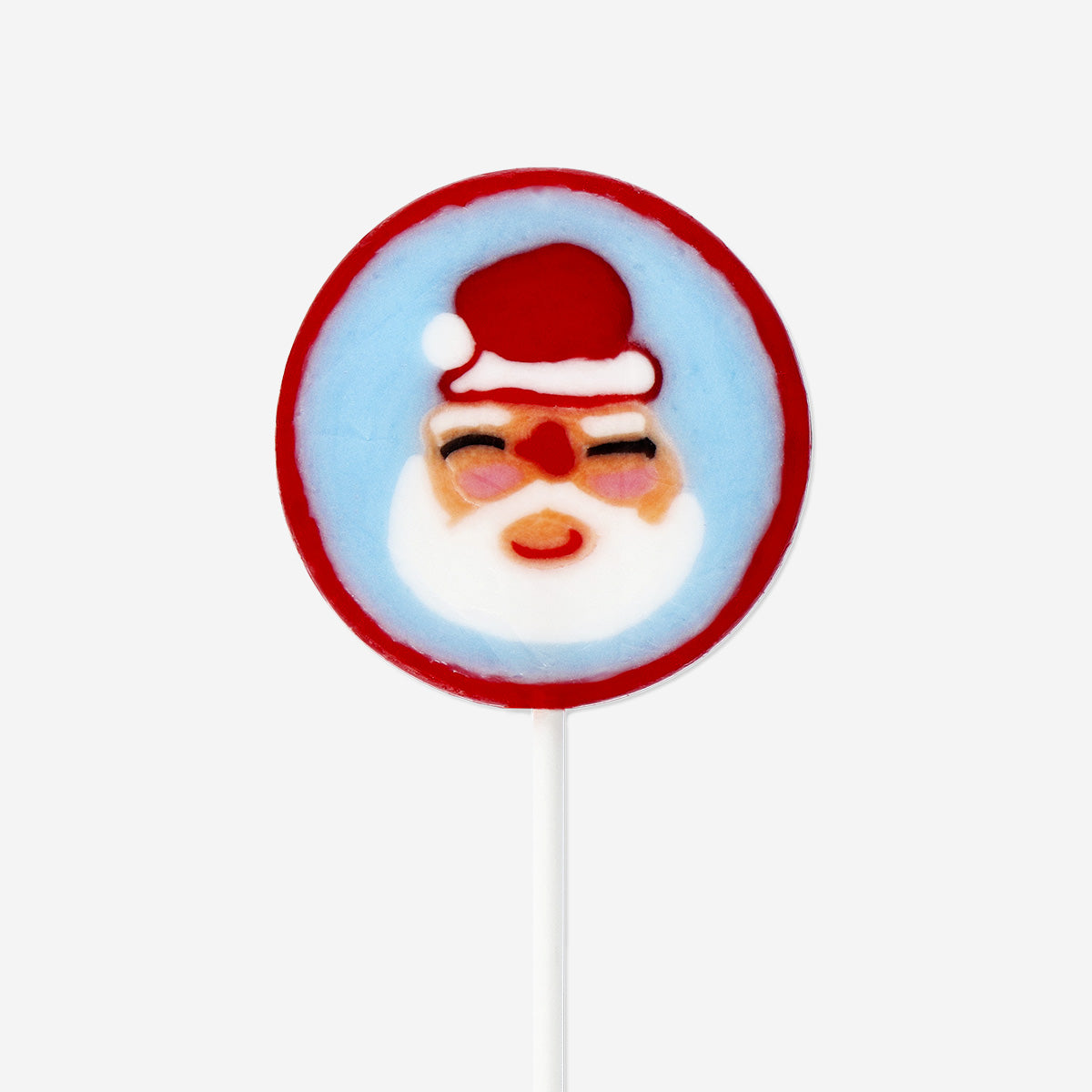 Santa face lollipop - Raspberry flavour