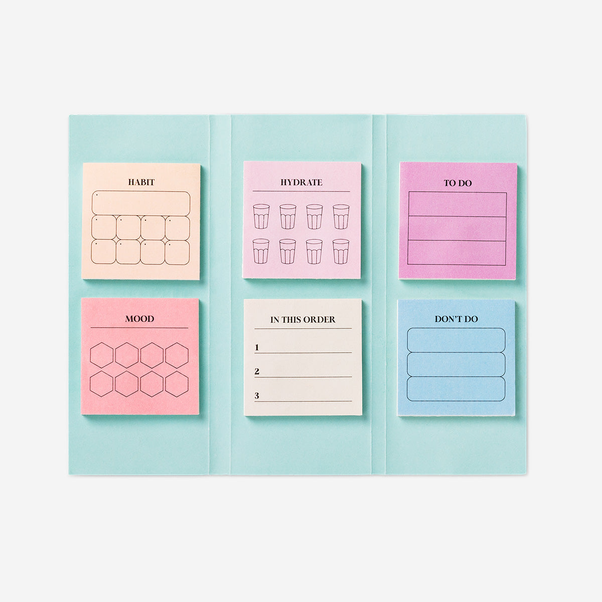 Set of mini sticky memos