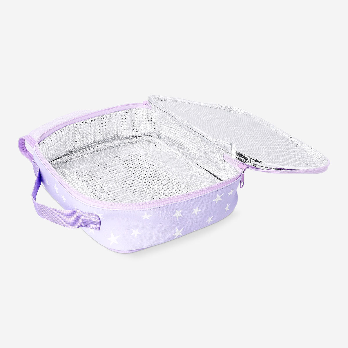 Purple Flying Tiger Copenhagen lunchbox bag with unicorn motif, measuring 19x25 cm, suitable for kitchen or lunch storage.