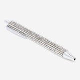 Silver rhinestone ballpoint pen from Flying Tiger Copenhagen, stylish office accessory with sparkling decorative accents.