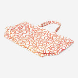 Textile shopper bag with Robe print from Flying Tiger Copenhagen, showing a spacious bag with colorful fabric design.