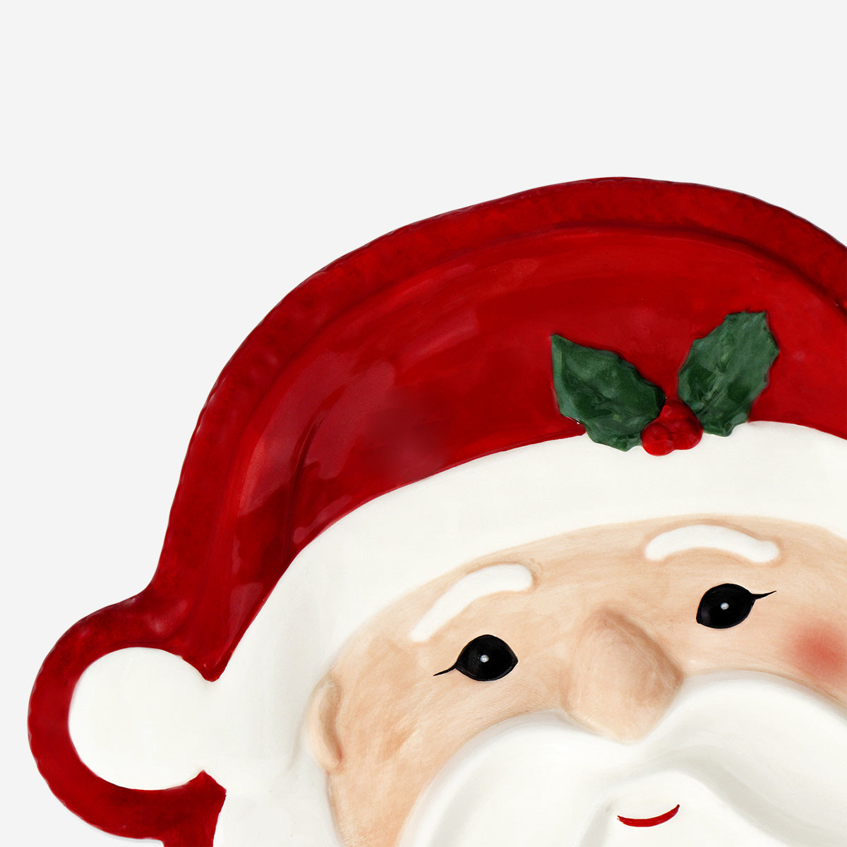 Santa face serving plate - 29 cm