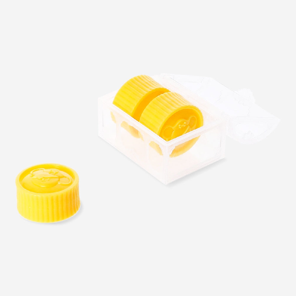 Flying Tiger Copenhagen press me toy with gold coins in a treasure box, a fun gadget for kids to press and reveal coins.