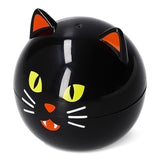 Black cat snack box for parties, 6x6 cm, Flying Tiger Copenhagen, showing a cute black cat design on the small snack container.