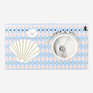 Flying Tiger Copenhagen wish pearl necklace, a stylish gadget featuring a delicate chain with a charming pearl accent.