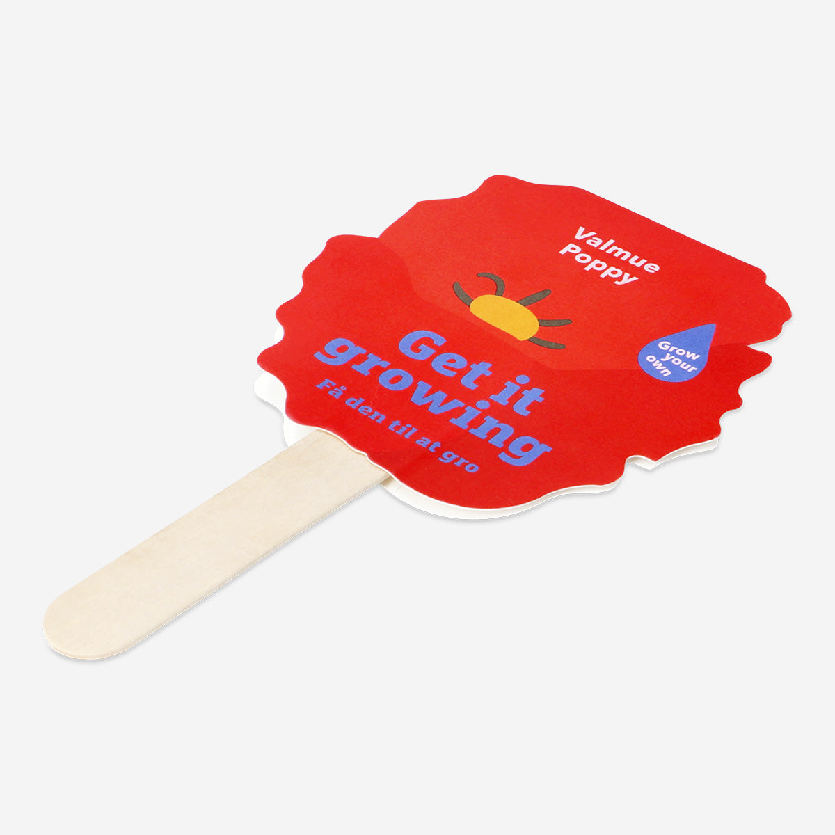 Flying Tiger Copenhagen Poppy grow kit for home gardening, featuring seeds, soil, and planting tools for indoor plant cultivation.