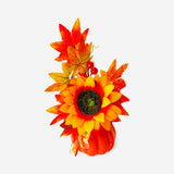 Decorative 20cm pumpkin and sunflower flower for home decor, by Flying Tiger Copenhagen, featuring vibrant autumn-inspired colors.