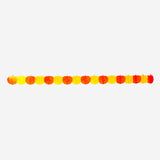 Colorful Paper Pumpkin Garland by Flying Tiger Copenhagen, 300 cm long, perfect for party decorations, featuring festive paper pumpkins.