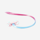 Blaue und rosa Haarverlängerung Haarspange