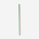 Flying Tiger Copenhagen 400 cm striped and bow patterned office wrapping paper laid flat, showcasing its colorful design.